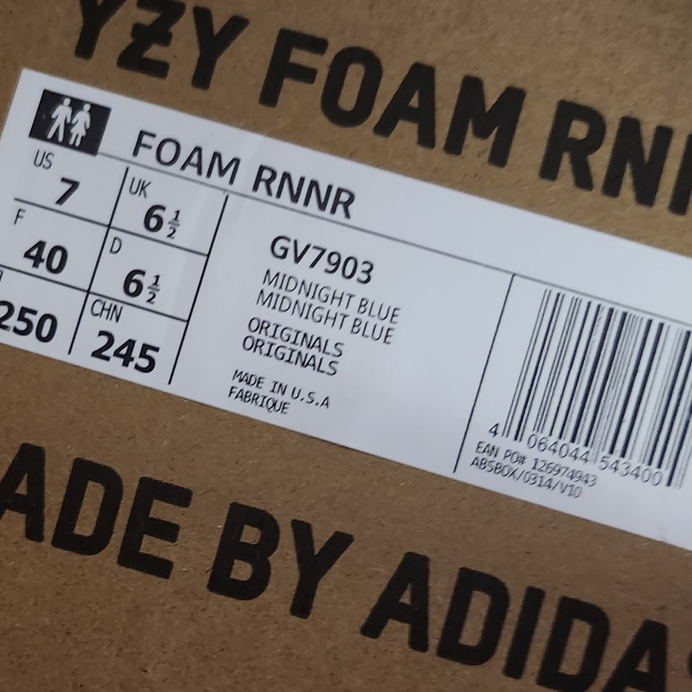 Adidas‎ Yeezy Foam Runner Mineral Blue Men's Size 7 - Picture 5 of 5